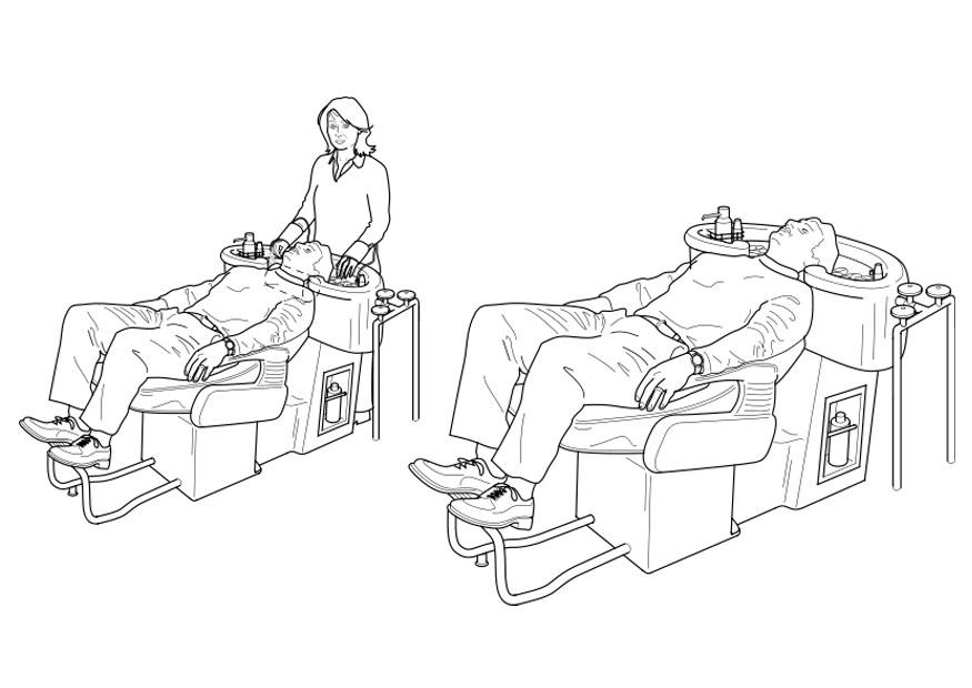 hairdresser - hairdressers Coloring page hairdresser - hairdressers