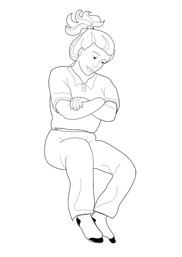 Coloring page weightlessness