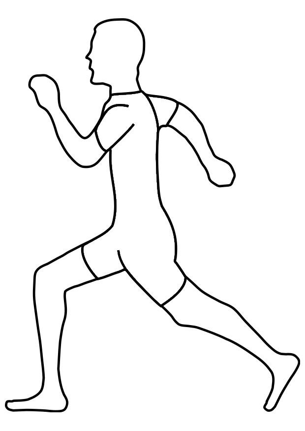 running Coloring page running