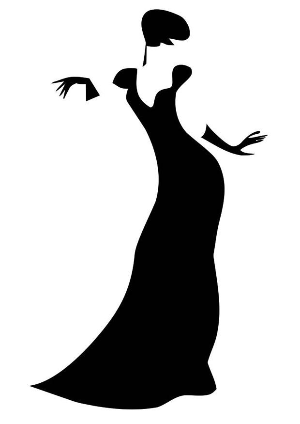 evening dress Coloring page evening dress