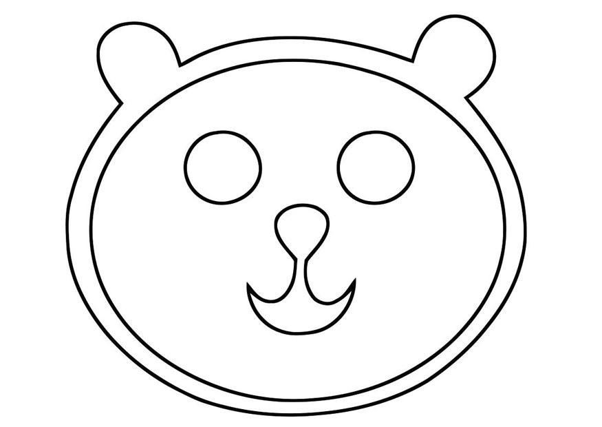 bears head Coloring page bears head