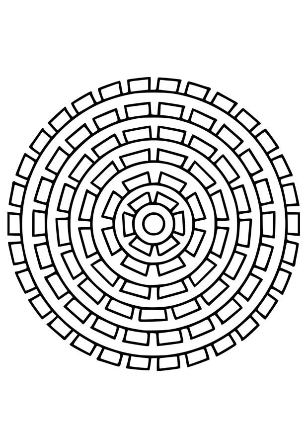 Coloring page mandala25