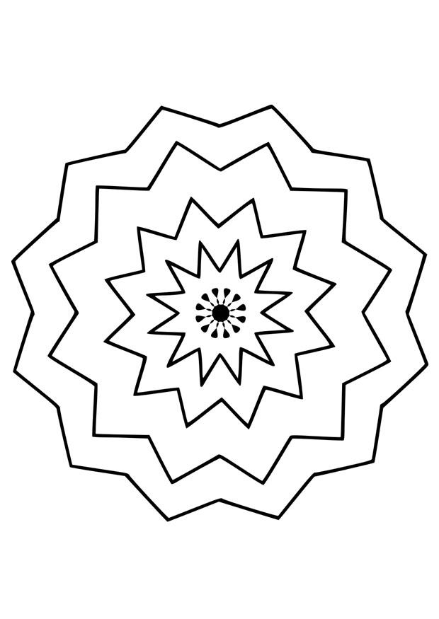 Coloring page flower