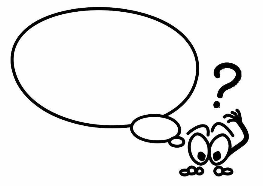character with speech balloon Coloring page character with speech balloon