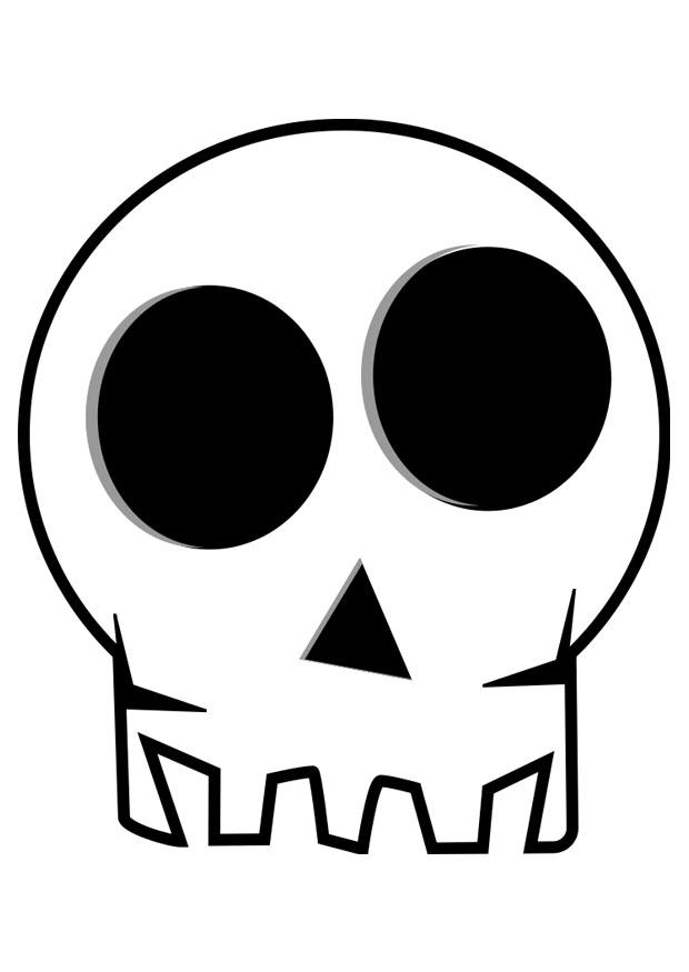 Coloring page skull
