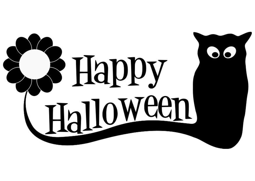 happy halloween Coloring page happy halloween