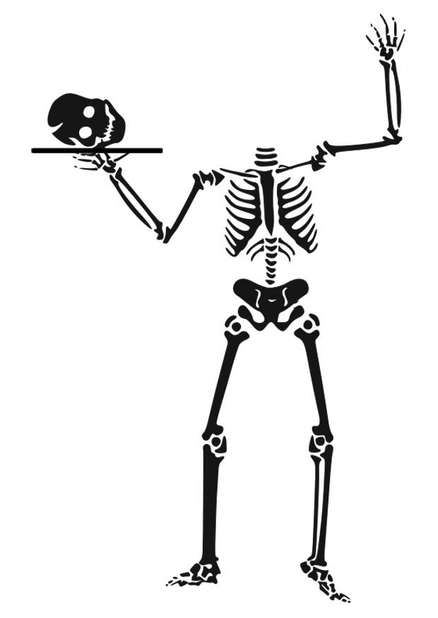 skeleton Coloring page skeleton