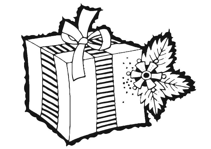 christmas gift Coloring page christmas gift