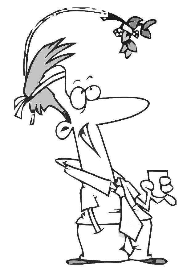 mistletoe Coloring page mistletoe
