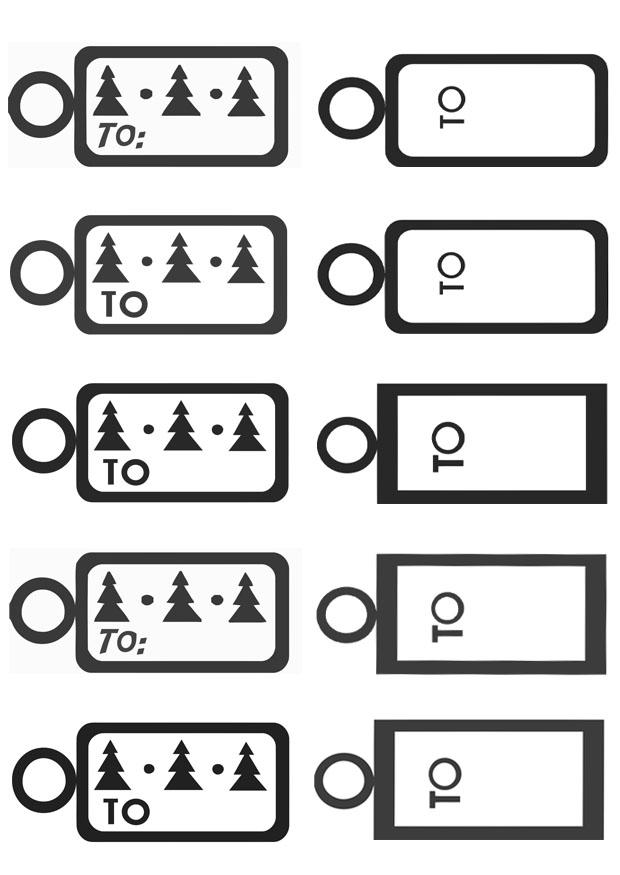Coloring page christmas gift cards