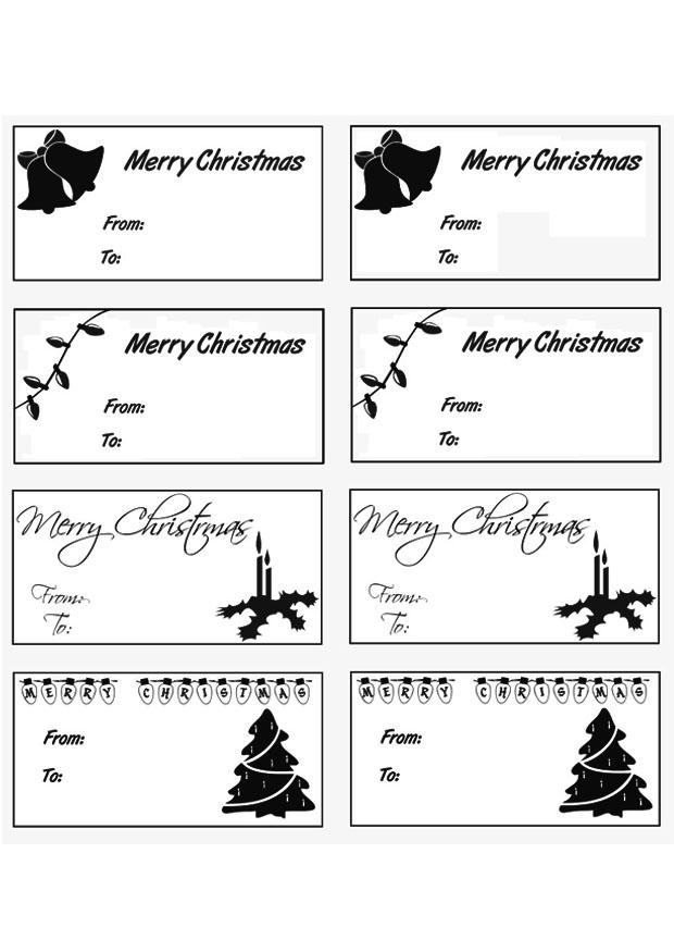 christmas gift cards Coloring page christmas gift cards