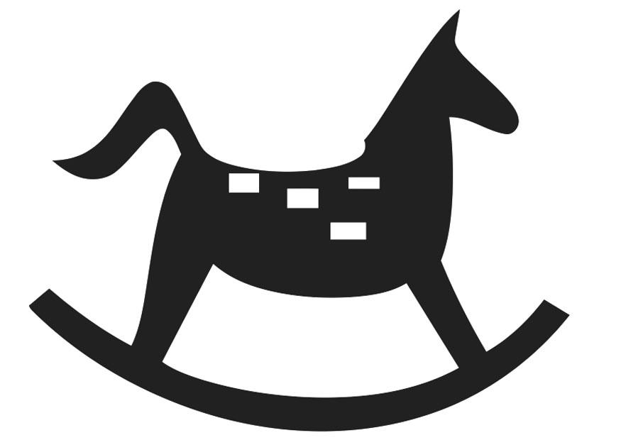 rocking horse Coloring page rocking horse