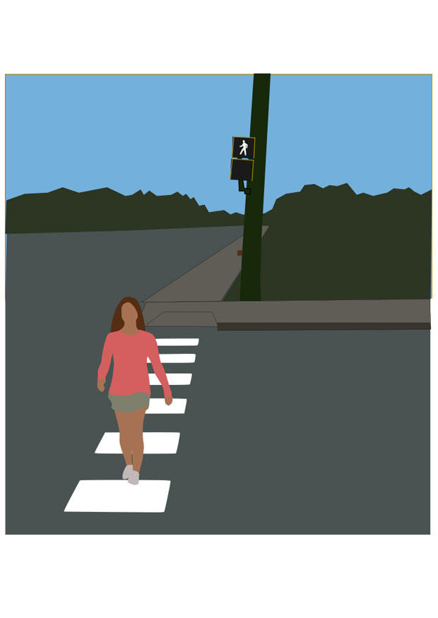 pedestrian crossing Image pedestrian crossing