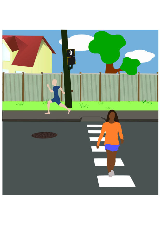 pedestrian crossing Image pedestrian crossing