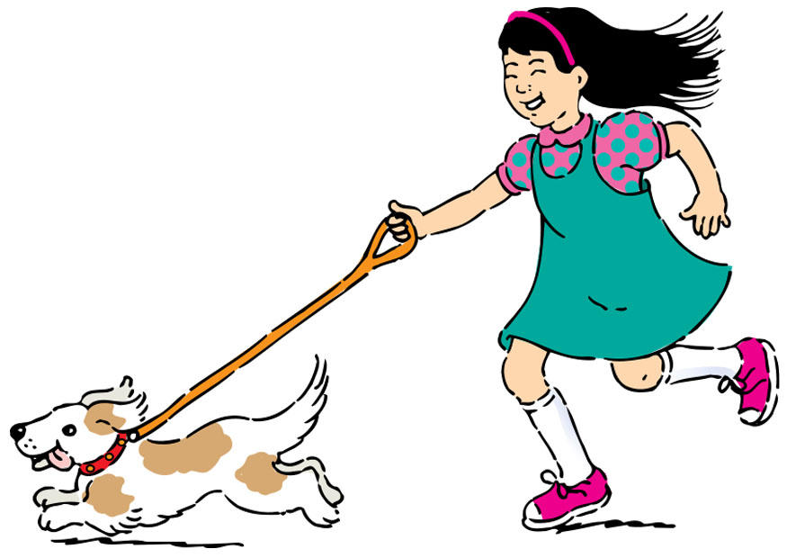 to walk the dog Image to walk the dog