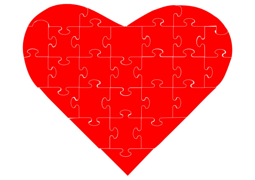 jigsaw heart Image jigsaw heart