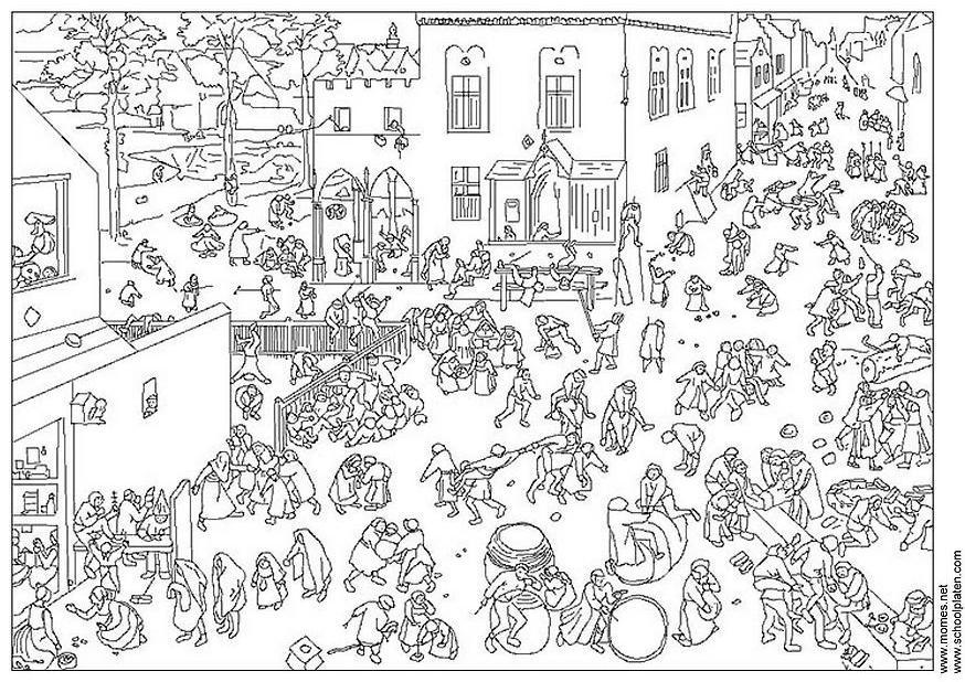 pieter brueghel Coloring page pieter brueghel