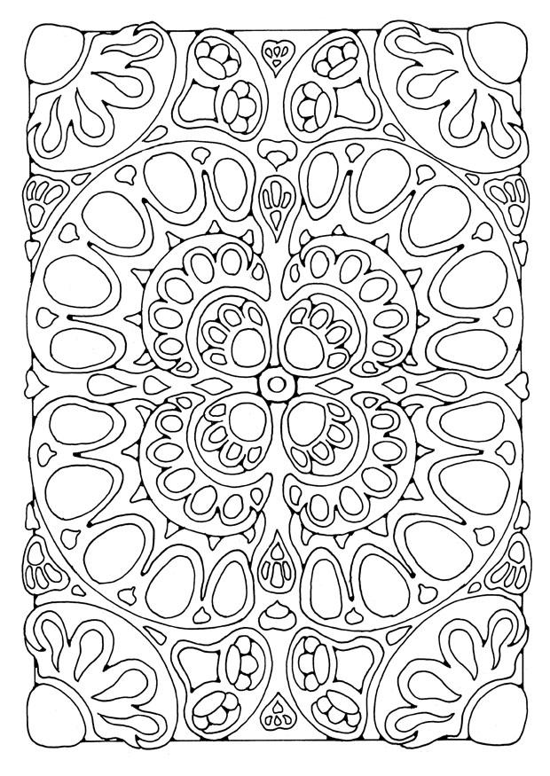 Coloring page mandala a02