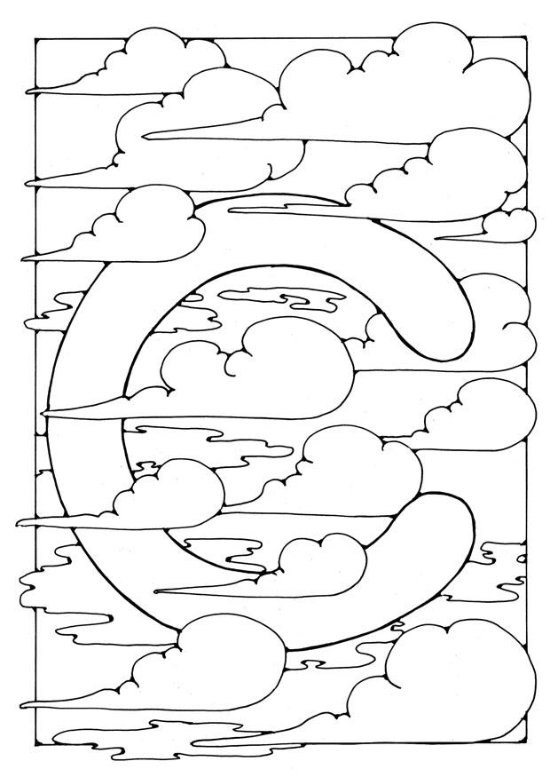 letter - c Coloring page letter - c