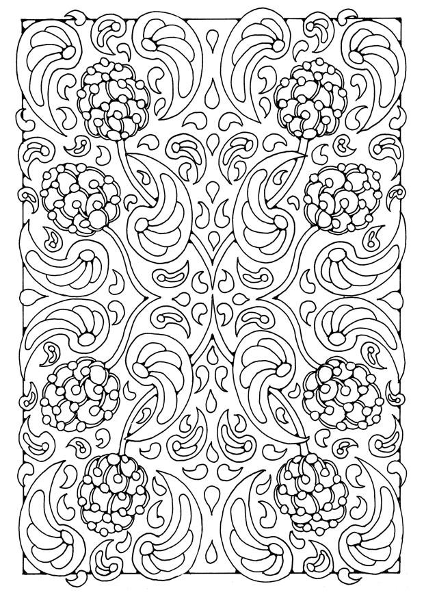 Coloring page mandala 8a