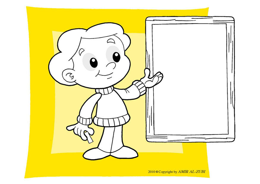blackboard Coloring page blackboard
