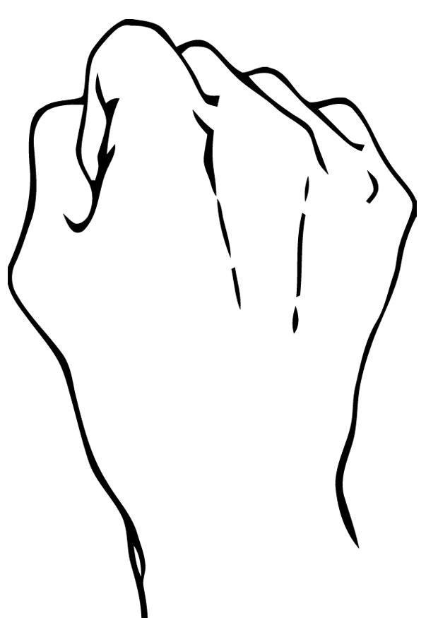 fist Coloring page fist