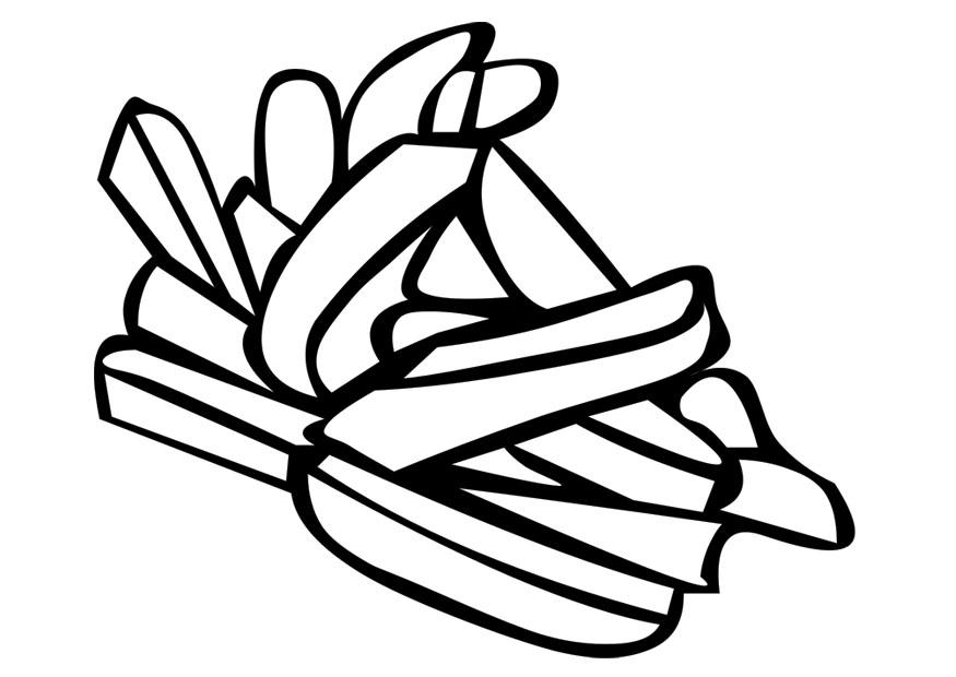 french fries Coloring page french fries