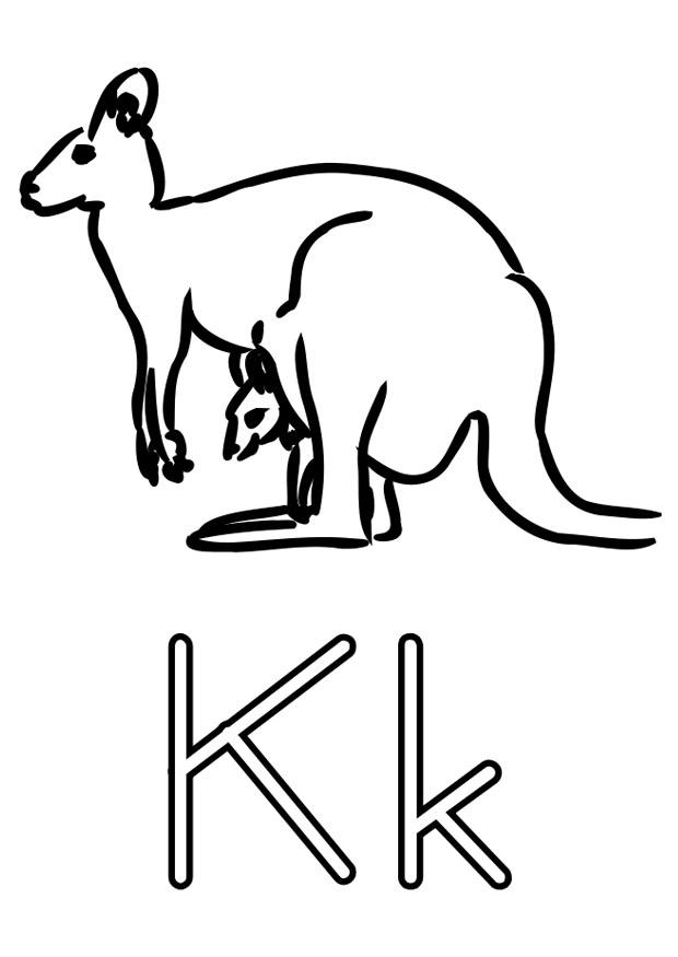 k Coloring page k