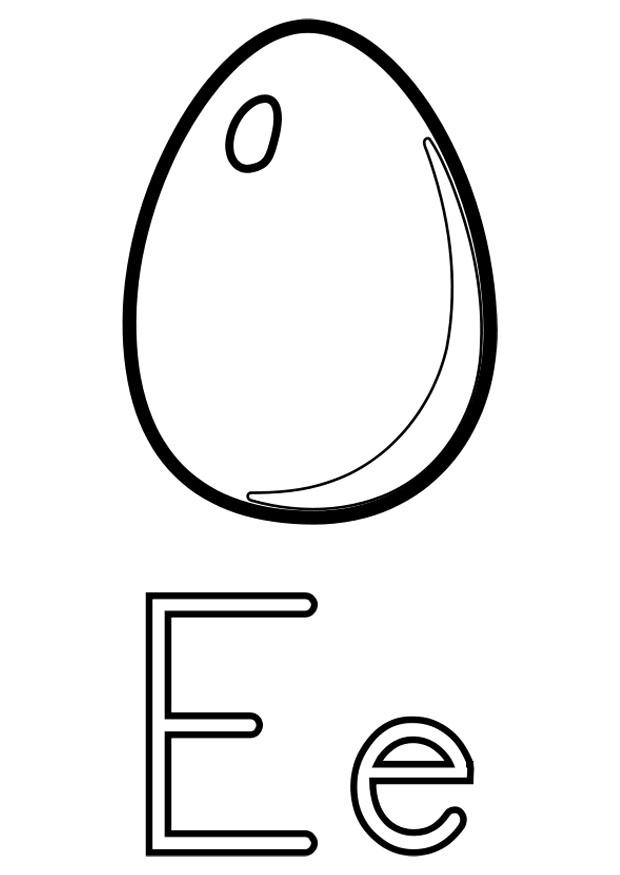 e Coloring page e