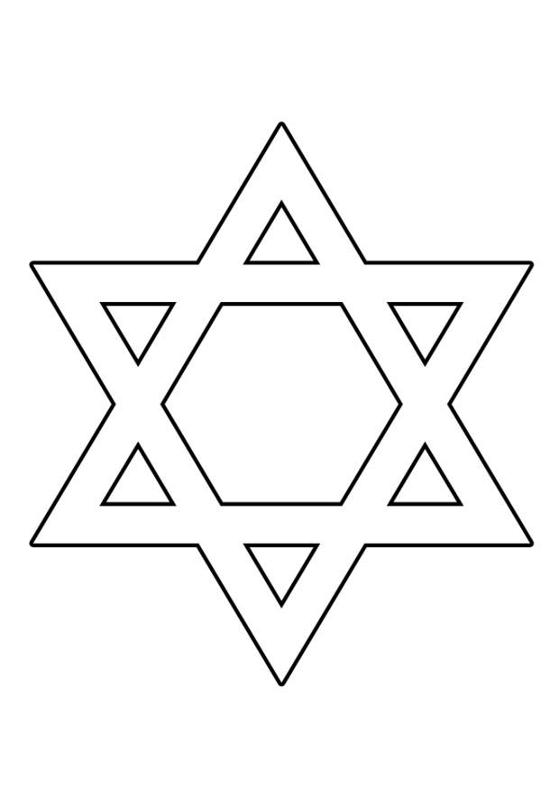 Coloring page star of david