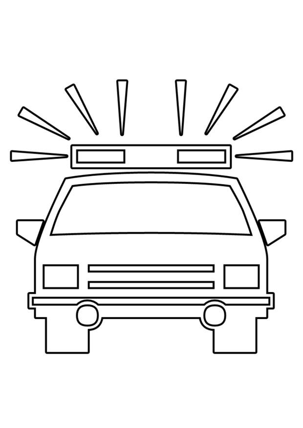 police car Coloring page police car