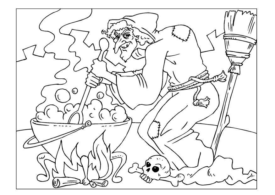 witch Coloring page witch