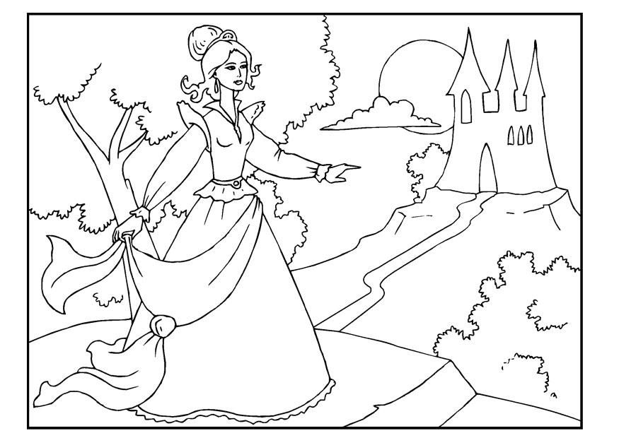 princess Coloring page princess