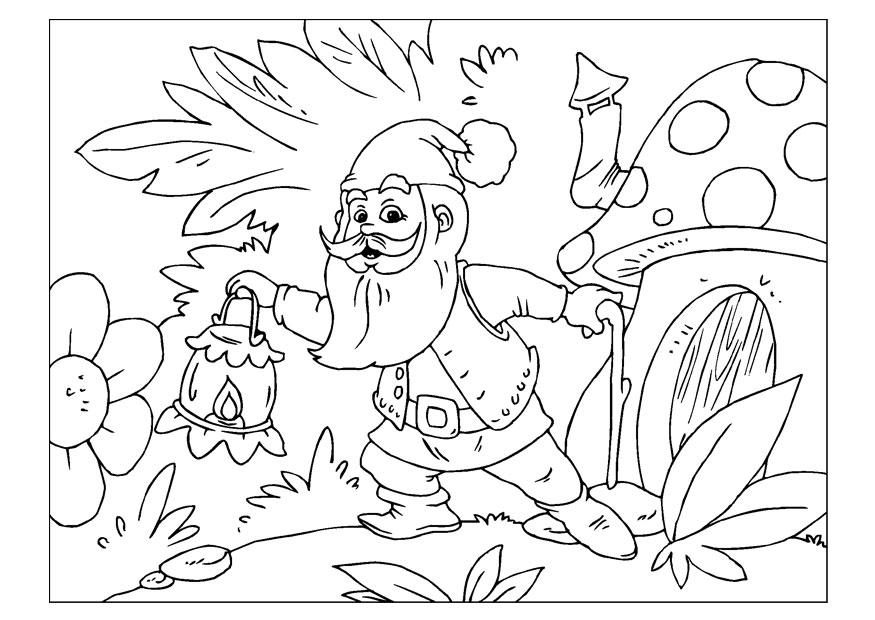 gnome Coloring page gnome
