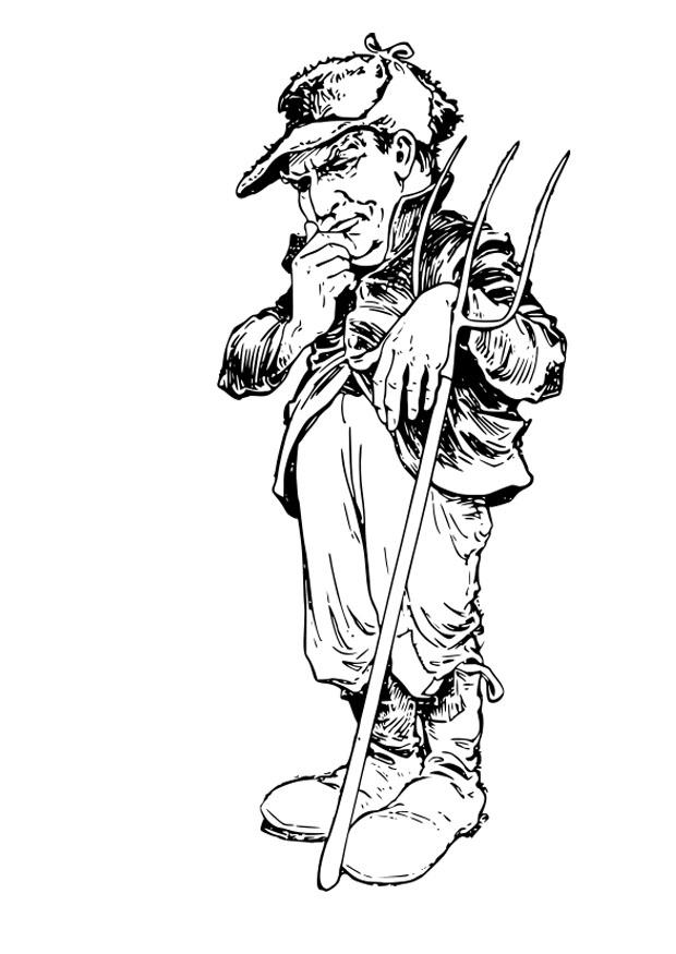 farmer Coloring page farmer