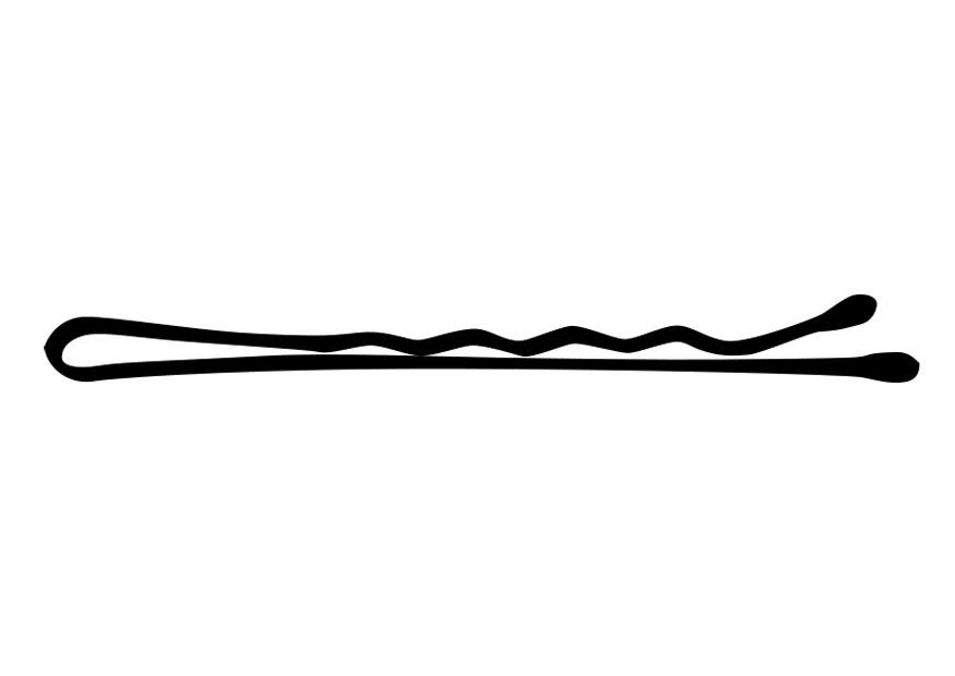 hair pin Coloring page hair pin