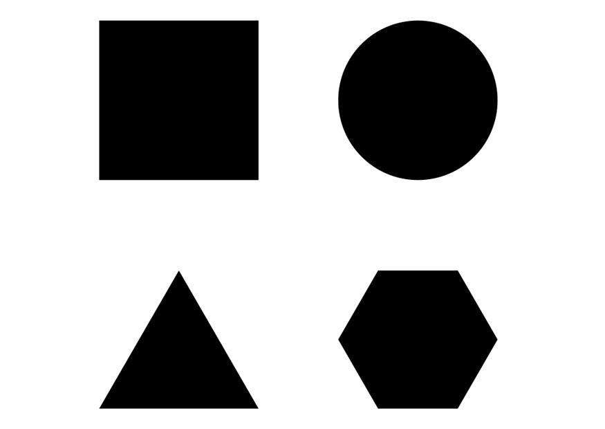 geometric figures Coloring page geometric figures