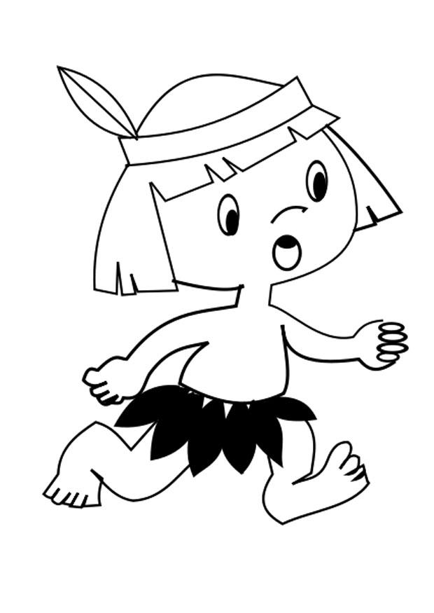 indian Coloring page indian