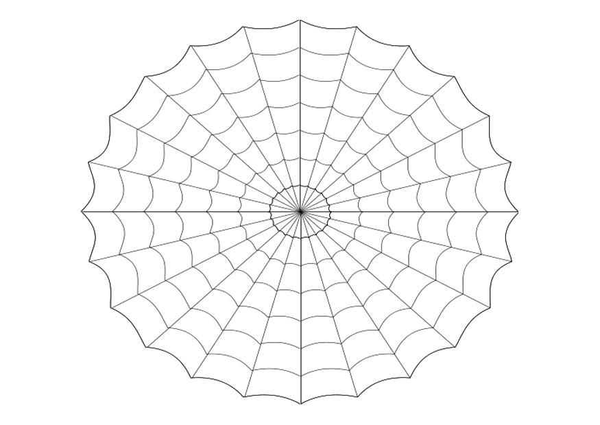 Coloring page cobweb