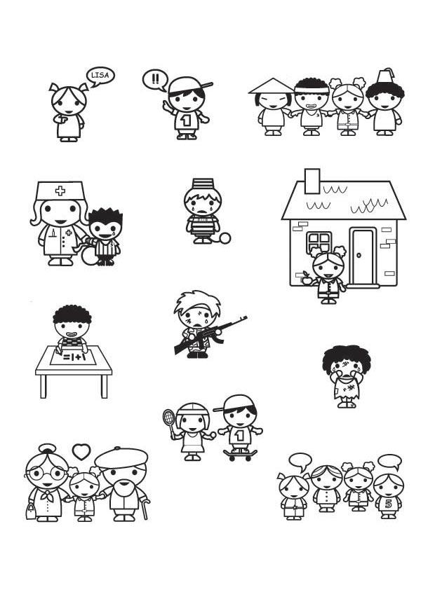 rights of the child Coloring page rights of the child