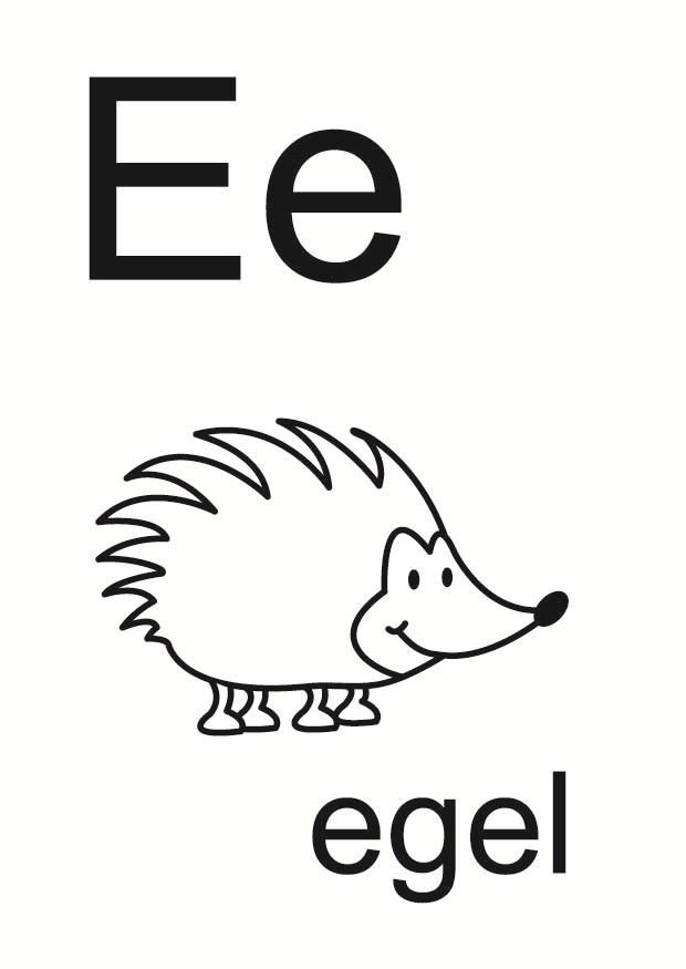 e Coloring page e