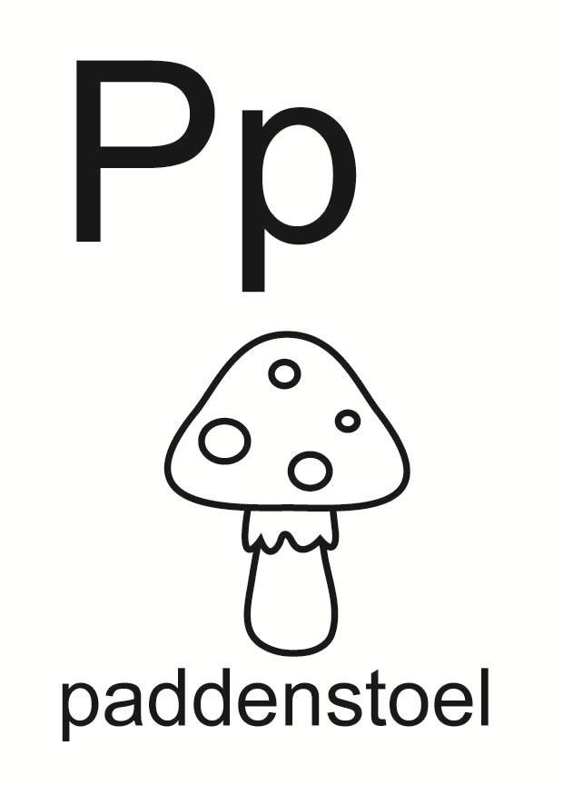 p Coloring page p