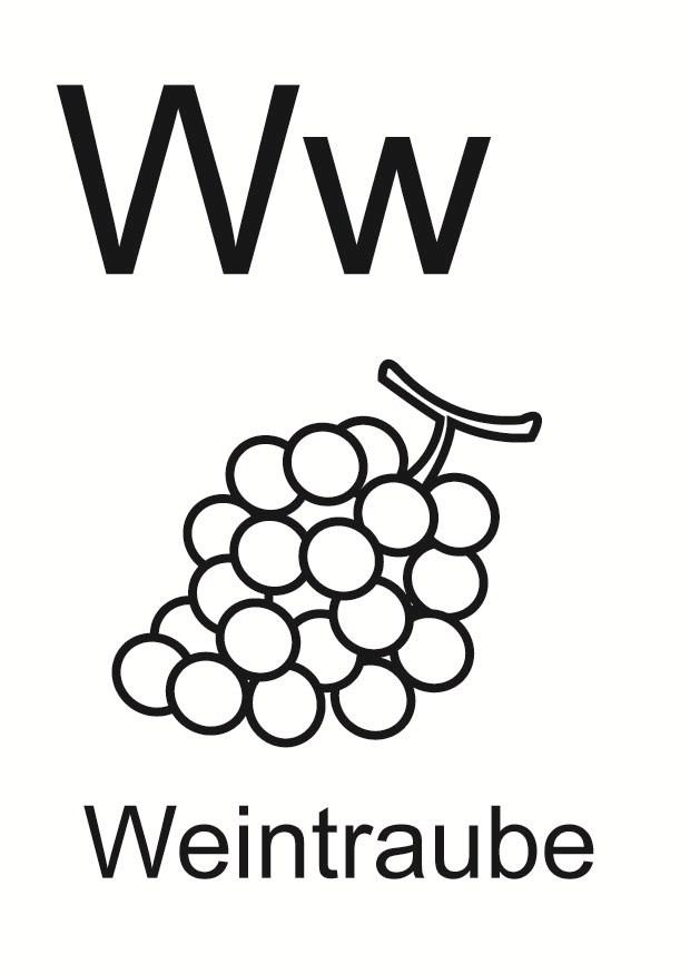 w Coloring page w
