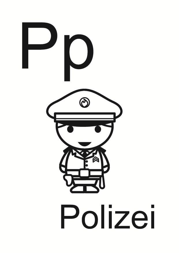 p Coloring page p