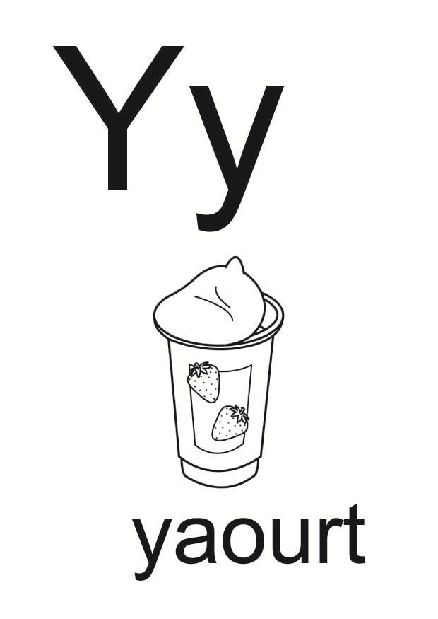 y Coloring page y