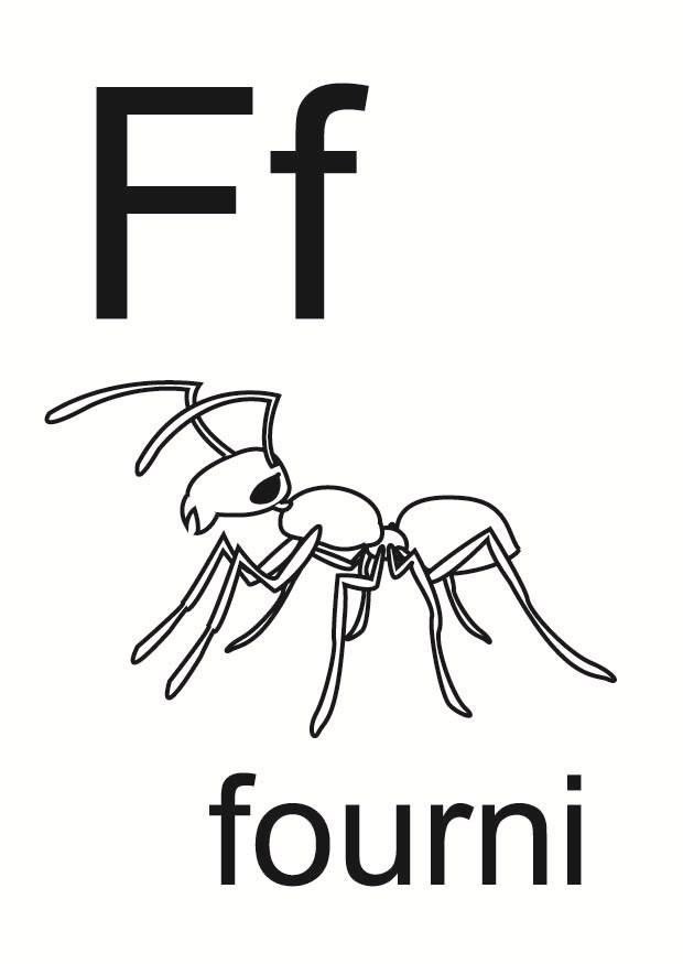 f Coloring page f
