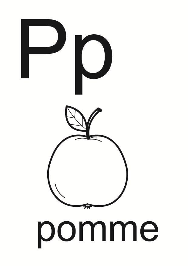 p Coloring page p