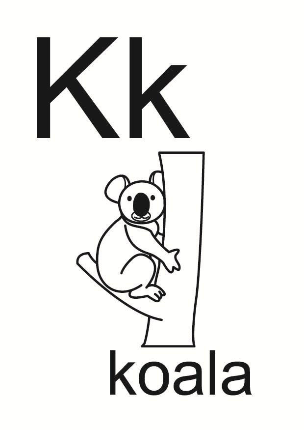 k Coloring page k