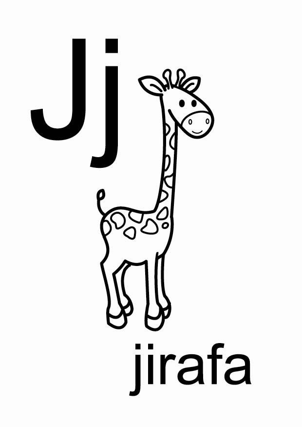 j Coloring page j
