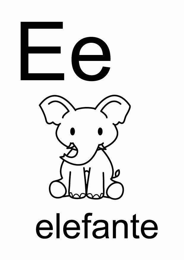 e Coloring page e